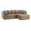 (Right Hand Corner , Beige ) Jumbo Cord Scatter Back Sofas in Premium Fabric 1