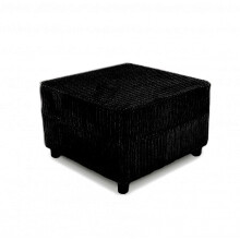 (Footstool, Black ) Jumbo Cord Scatter Back Sofas in Premium Fabric