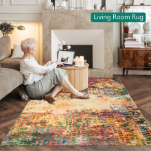 (160 x 230 cm (5 ft 2 in x 7 ft 2 in)-BedRoom Rug, Vibrant) Non Slip Large Rug Living Room Bedroom Rugs Carpets