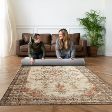 (200 x 290 cm (6 ft 5 in x 9 ft 5in)-Living Room Rug., Timeless) Non Slip Large Rug Living Room Bedroom Rugs Carpets