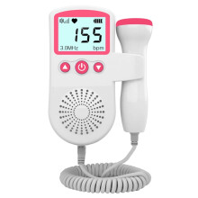 (Rosa) Doppler Fetal por Ultrasonido: Detecta Latido del Corazón del Bebé - Monitor Prenatal y Sonda
