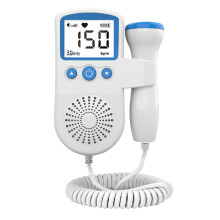 (Blue) Ultrasonic Fetal Doppler Detect Baby Heartbeat Rate Probe Prenatal Monitor