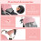 Casart Folding Baby Stroller Pushchair With Convertible Canopy Pink 6