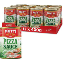 Mutti Pizza Sauce Aromatica, Pizza Sauce, 400g, (Pack of 12)