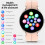 (Silver) Blood Sugar ECG Heart Rhythm Bluetooth Smart Watch 6