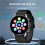 (Silver) Blood Sugar ECG Heart Rhythm Bluetooth Smart Watch 2