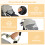 Casart Folding Baby Stroller Pushchair With Convertible Canopy Grey 5
