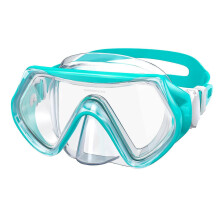 (Green) Findway 5-16 Kids Diving Snorkel Mask With Nose Cover Anti-fog/uv Protection 180 Vide Vision Swimming Goggles For Boys Girls