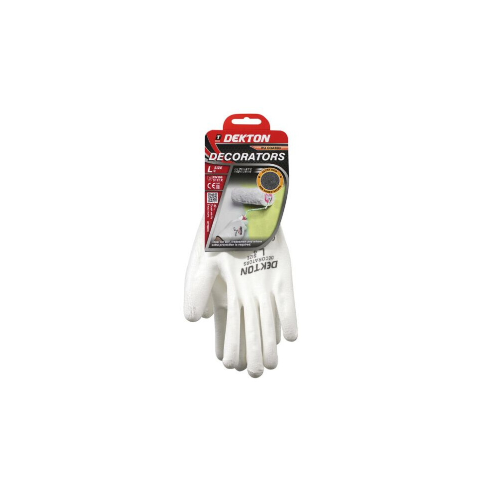 Dekton DT70815 9/L Size Decorators Pu Coated Gloves Ultimate Protection