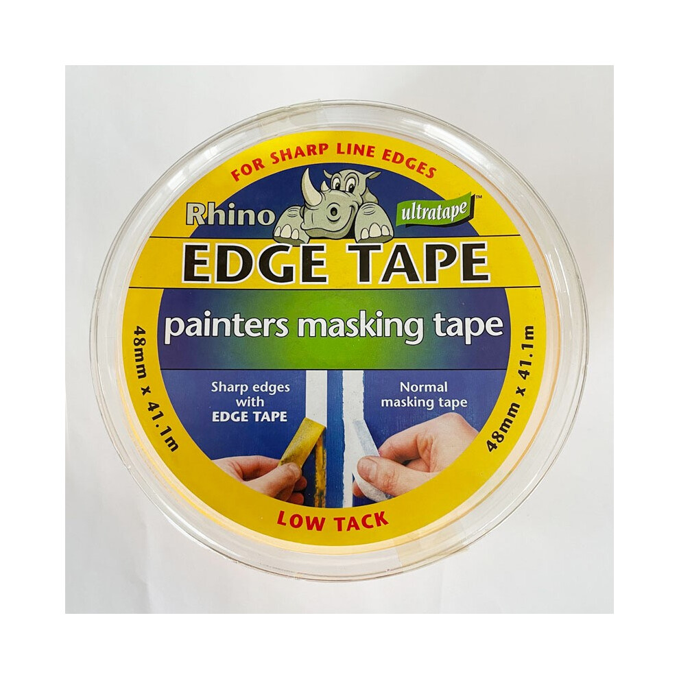 Ultratape MASKEDGE48 48mm X 41.1m EDGE MASKING TAPE, YELLOW - RHINO