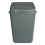 (Silver) Plastic Rubbish Bin Swing Flip Top Dustbin 30L 1