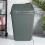 (Silver) Plastic Rubbish Bin Swing Flip Top Dustbin 30L 9