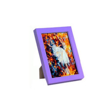 Solid Wood Photo Frame Wall-mounted Decorative Picture Frame, Purple, 6-inch Wall-mounted (10.3*15.3), Solid Wood