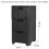(3 Drawers) Plastic Drawers Storage Tower Unit Rattan Effect 4