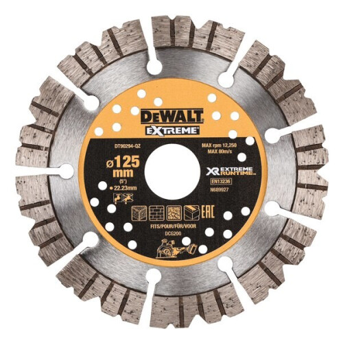 DeWalt DeWALT 125x22mm Extreme Runtime Diamond Wheel - High-Performance Cutting Disc