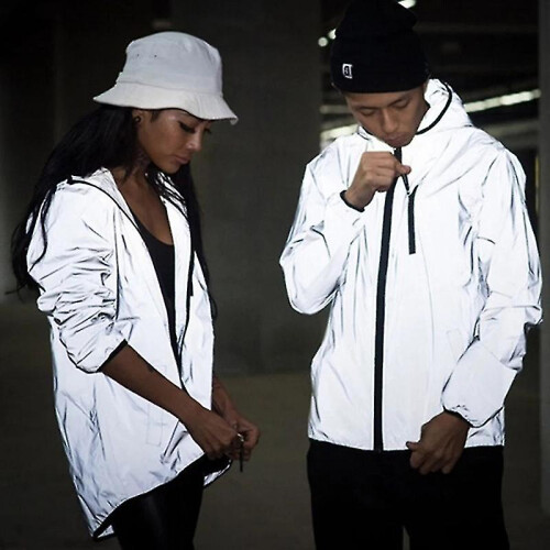 (M) Waterproof Warm Reflective Jacket High Visibility Safety Jacket Lightweight 2
