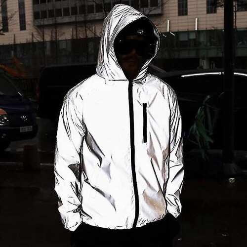 (5XL) Waterproof Warm Reflective Jacket High Visibility Safety Jacket Lightweight