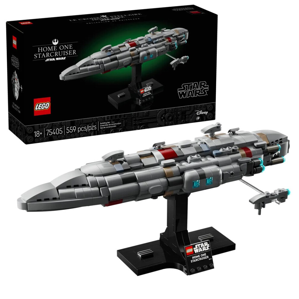 LEGO Star Wars 75405 Home One Starcruiser Building Set for Adults, Collectible Build-and-Display Starship Model with a Stand, Birthday Gift Idea for Men, Women and Teenage Fans of Return of The Jedi - Image 10