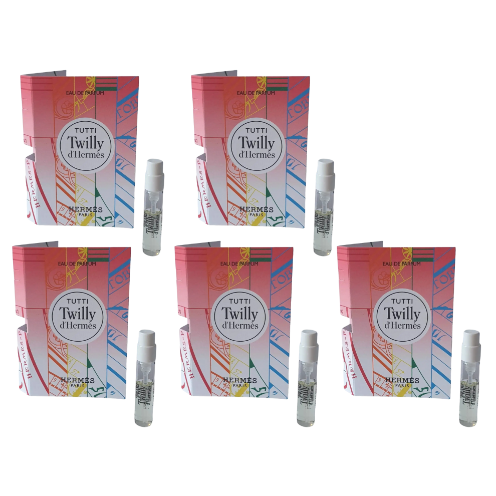 HERMES Twilly Tutti D'Hermes 2ml X 5pc Eau De Perfum Spray Vials Samples