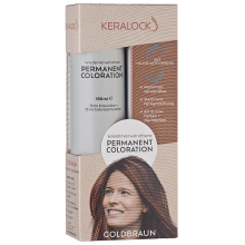 (Golden Brown) Keralock Permanent Hair Colour- No Premix, Easy Application 150ml