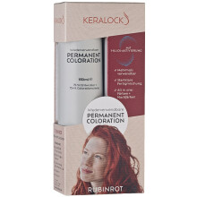 (Ruby Red) Keralock Permanent Hair Colour- No Premix, Easy Application 150ml