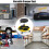 Costway 150 KG Capacity Pneumatic Rolling Mechanic Stool w/Tool Tray-Yellow 4