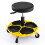 Costway 150 KG Capacity Pneumatic Rolling Mechanic Stool w/Tool Tray-Yellow 1