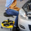 Costway 150 KG Capacity Pneumatic Rolling Mechanic Stool w/Tool Tray-Yellow 7