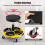 Costway 150 KG Capacity Pneumatic Rolling Mechanic Stool w/Tool Tray-Yellow 8