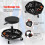 Costway 150 KG Capacity Pneumatic Rolling Mechanic Stool w/Tool Tray-Black 9