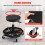 Costway 150 KG Capacity Pneumatic Rolling Mechanic Stool w/Tool Tray-Black 7