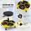 Costway 150 KG Capacity Pneumatic Rolling Mechanic Stool w/Tool Tray-Yellow 9