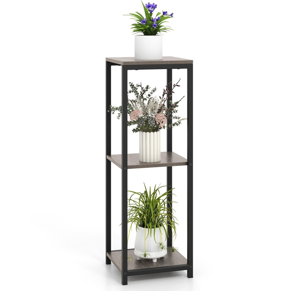 3 Tier Tall Metal Plant Stand Corner Plant Holder Flower Pot Organizer