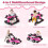 Costway 4-in-1 Baby Walker Foldable Activity Push Walker with Adjustable Height & Speed 8