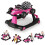 Costway 4-in-1 Baby Walker Foldable Activity Push Walker with Adjustable Height & Speed 1