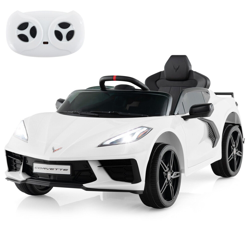 12V Electric Kids Ride On Car Licensed Chevrolet Corvette C8 Toy Car