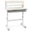 Costway Kids Study Desk Height Adjustable Children Writing Table-Grey 6
