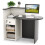Costway Reception Desk Front Computer Table Space Saving Corner Writing Desk Workstation 1