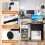 Costway Reception Desk Front Computer Table Space Saving Corner Writing Desk Workstation 7
