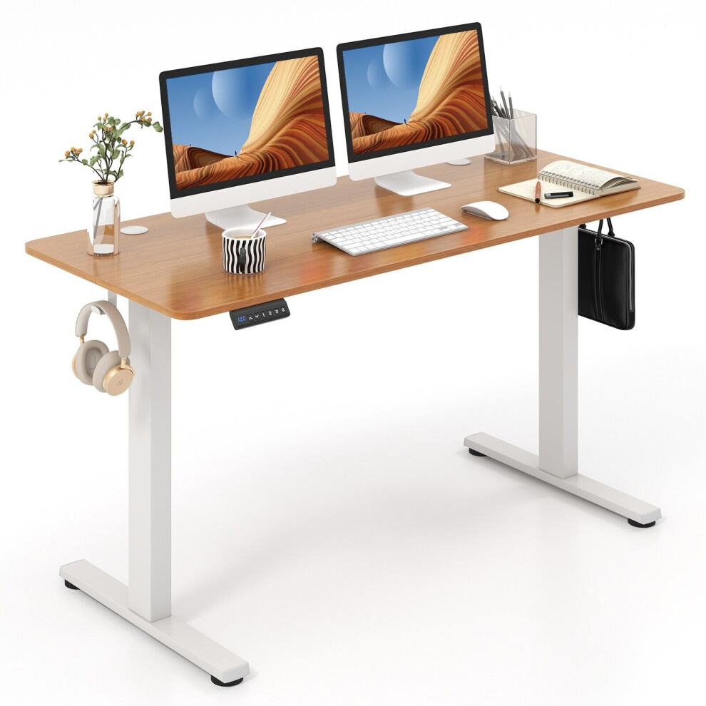 Electric Standing Desk 140 x60 cm Height Adjustable Computer Desk