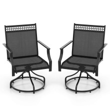 Patio Swivel Dining Chairs Set of 2 Patio Chairs Outdoor Bistro Chairs