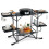 Costway Camping Kitchen Table Folding Outdoor Cooking Station w/ 4 Side Tables 1