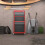 Costway Rolling Tool Chest Combo Lockable Tool Cabinet Wheels Drawers-Red+White 6