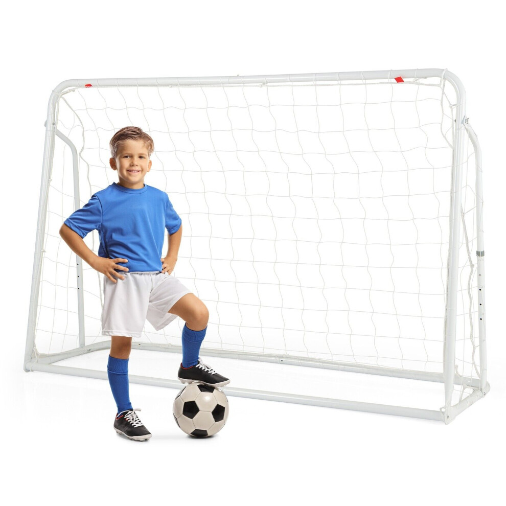 2-in-1 Kids Soccer Rebounder & Soccer Goal 6.1 x 4 Adjustable Soccer Goal