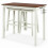 Costway 3-Piece Bar Table Set Kitchen Counter Height Pub Table W/Bar Stools Space-Saving 4