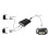 USB 2-ind/1-ud printer, 2-ports manuel KVM-konverter sort 3