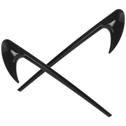 2Pcs Car Side Trim for E Class W213 Black 1