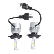 2x S2 H4 LED-Scheinwerfer 72W 8000 lm 6500K, Hi/Lo, 360 Abstrahlwinkel, Aluminium-Kühlkörper, bis zu 60.000 Stunden