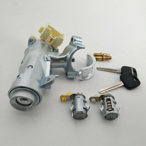 Ignition Lock Core Ignition Switch Steering Barrel Lock + Door Lock 2