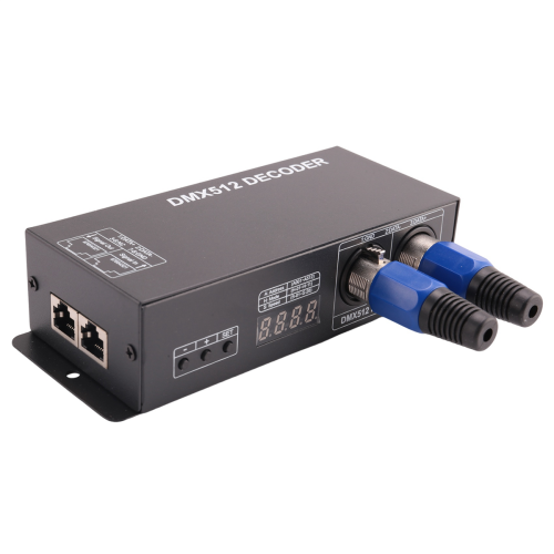 Décodeur DMX512 à Tension Constante 4 Canaux RGB/RGBW Contrôleur De Gradation 4 Canaux 5-24
